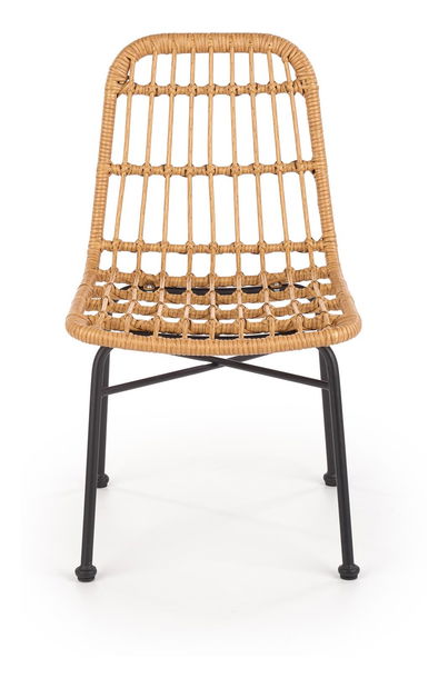 Ratanová židle Katharine (přírodní + černá)