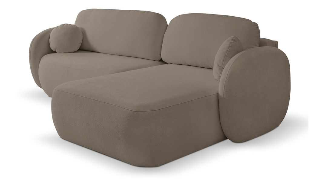 Rohová sedací souprava Onyx (hnědá) (P)