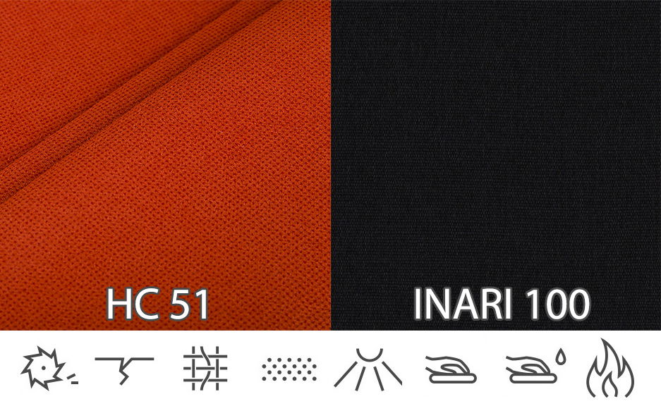 Rohová sedací souprava Tomi (oranžová + černá) (L)