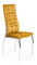 Jídelní židle Kinoa (žlutá + stříbrná)