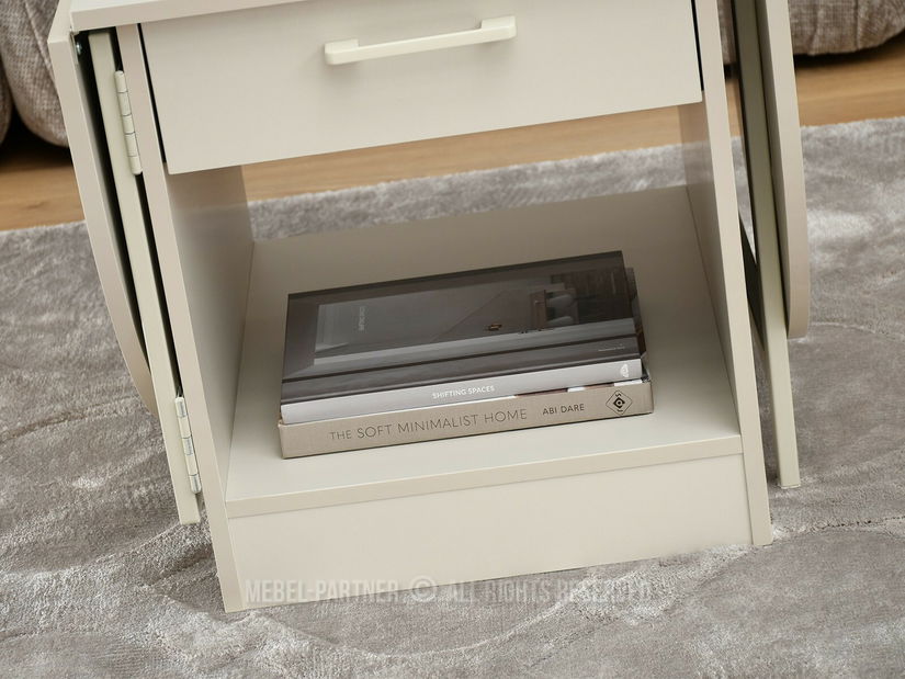 Konferenční stolek Entrana (krémová)