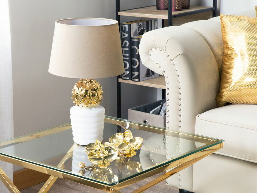 Stolní lampa Vilnius (zlatá)