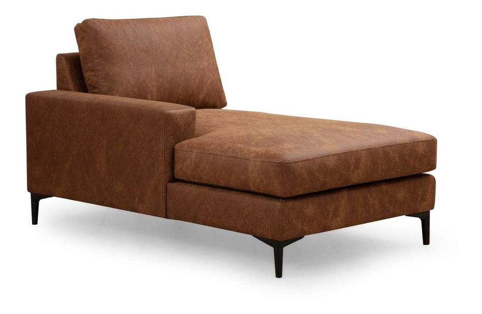 Rohová sedačka U Portobeno 1 (tmavě oranžová + černá)