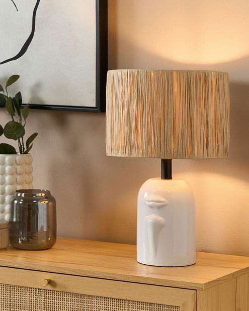 Stolní lampa Jubza (bílá)