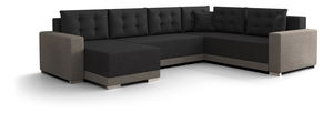Rohová sedačka ve tvaru U Odyssey 3 (capuccino + černá) (P)