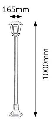 Venkovní svítidlo Sorrento 8129 (matná černá)