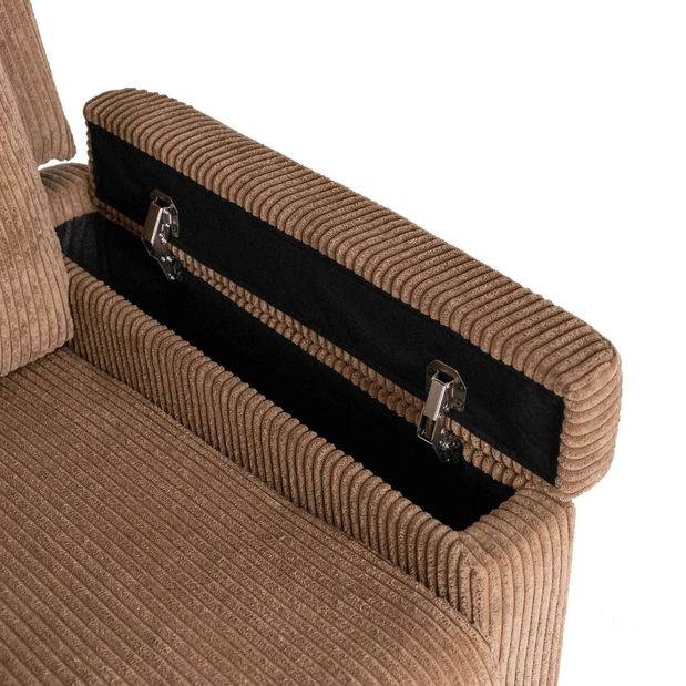 Polohovací křeslo Suplicios (hnědá)