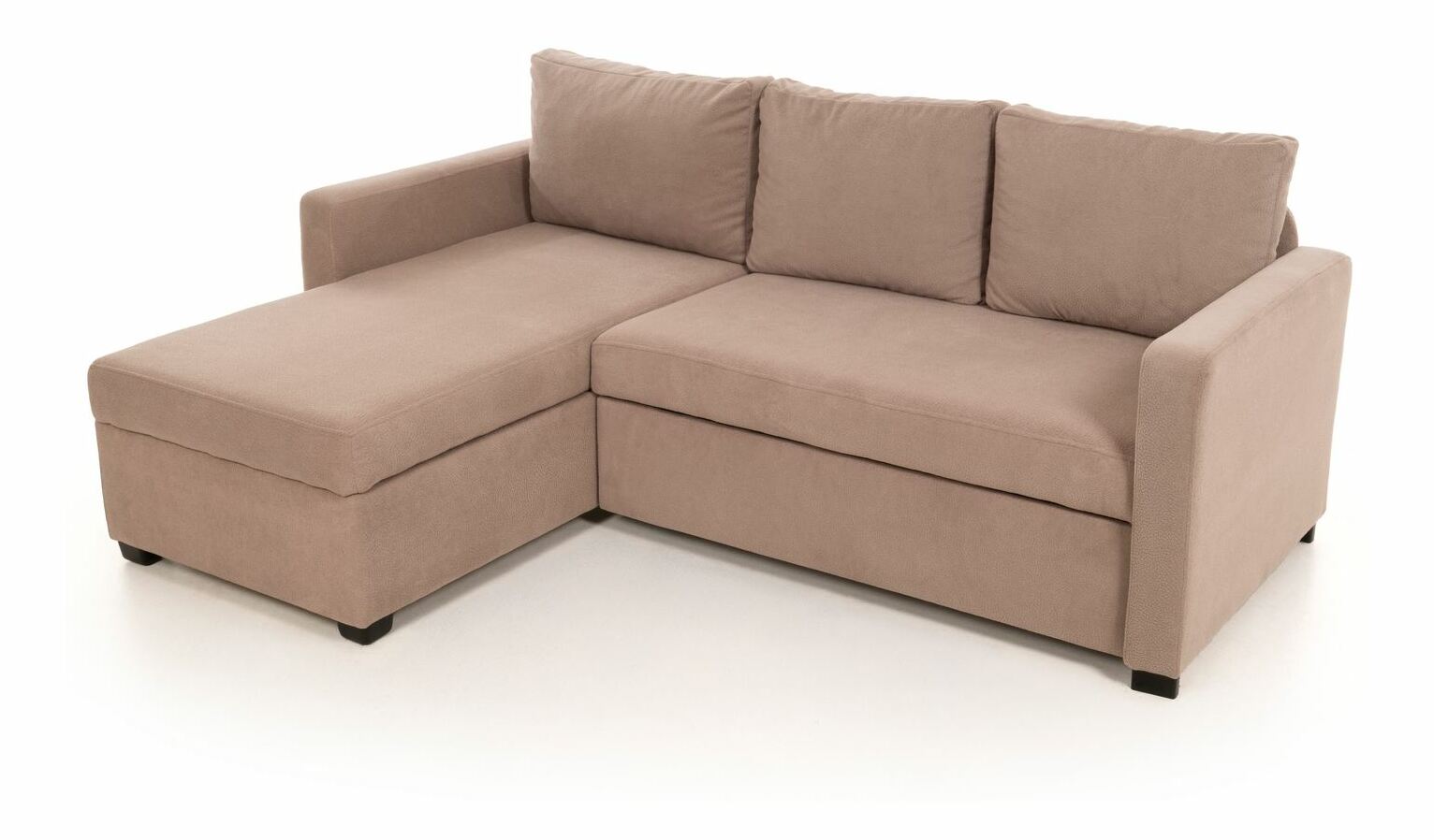 Rohová sedačka Kadina (růžová) (L)