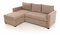 Rohová sedačka Kadina (růžová) (L)
