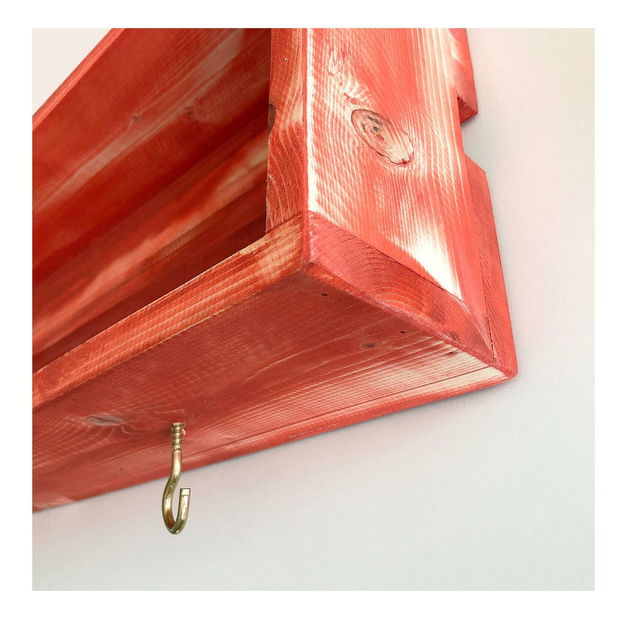 Kuchyňská police Baboma 4 (červená)