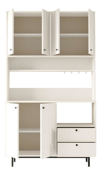 Policová skříň Rebutia 7 (bílá)