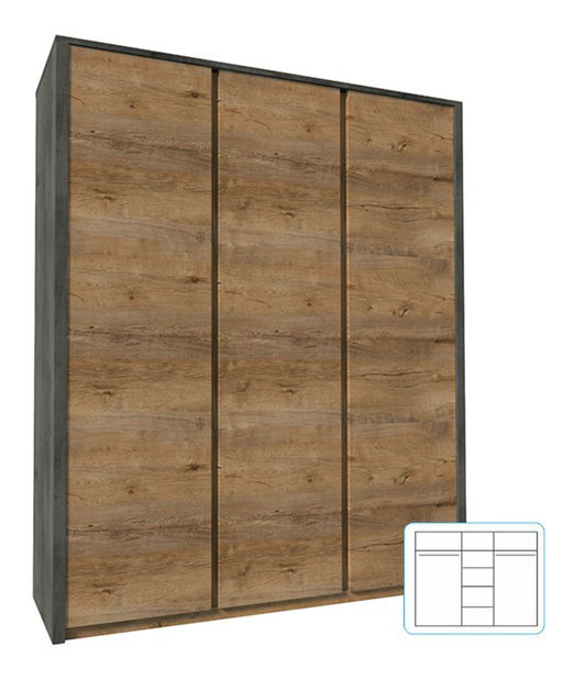 Šatní skříň Mysmea S3D