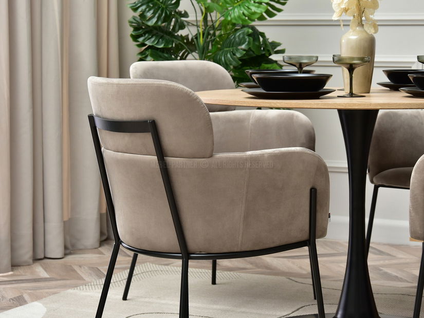 Židle Baggie K (béžová + černá)