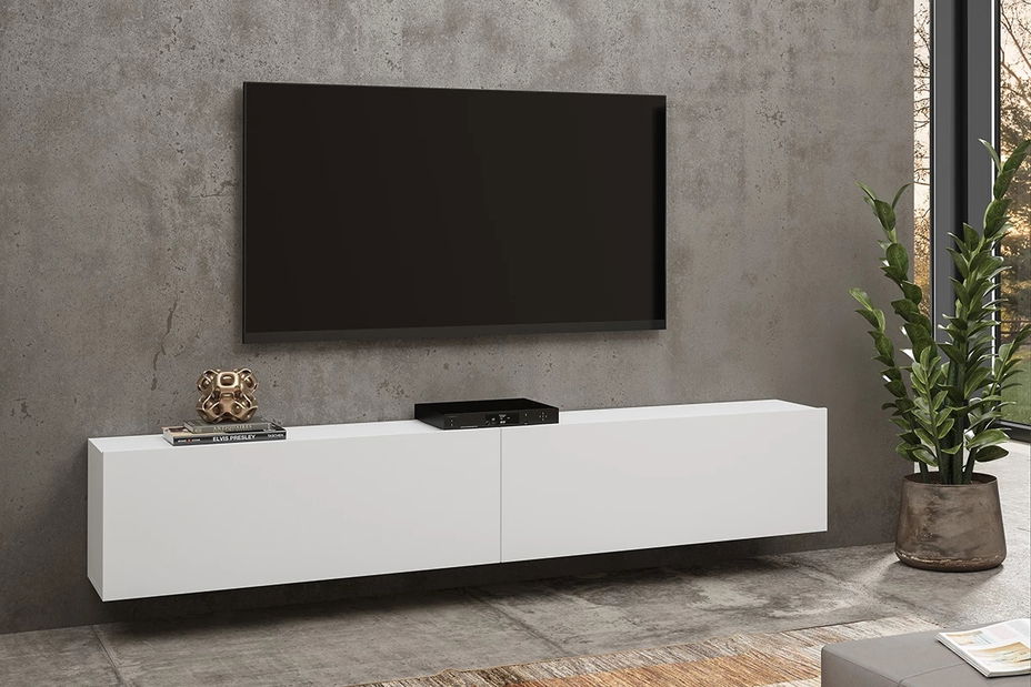 Tv stolek/skříňka Avernic Typ 40 (bílá + dub wotan)