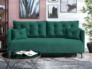 Pohovka dvousedačka Mastil (zelená + černá)