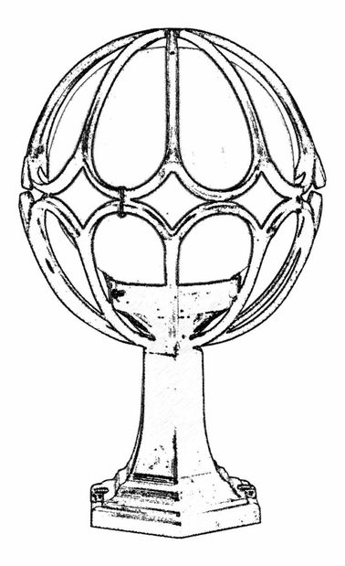 Venkovní nástěnné svítidlo Aurora (černá + bílá)