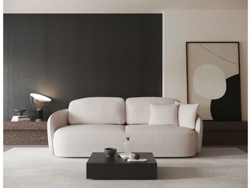 Pohovka trojsedačka Sheila (žlutobílá + černá)