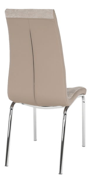 Jídelní židle Gerda new (béžová + chrom)