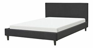 Manželská postel 140 cm Ferdinand (černá) (s roštem)