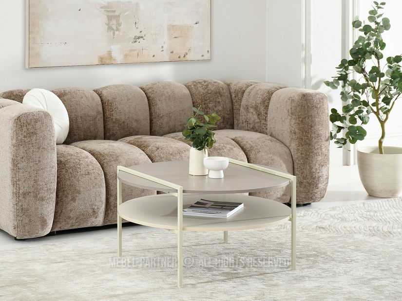 Konferenční stolek Despidio (krémová)