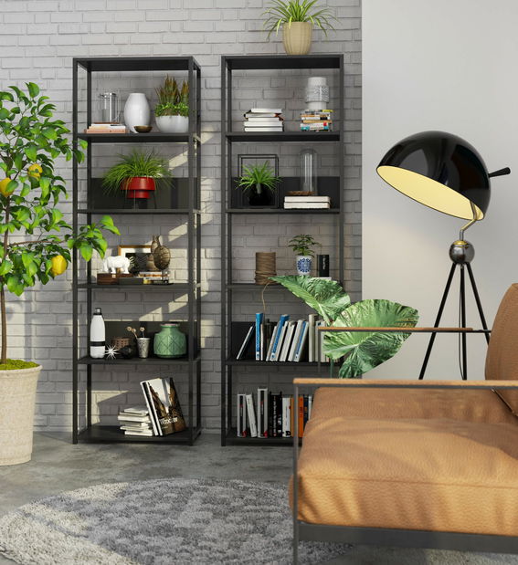 Regál Loriana III (černá)