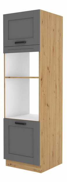Potravinová kuchyňská skříň Lucid 60 DPM 210 2F (dub artisan + dustgrey)