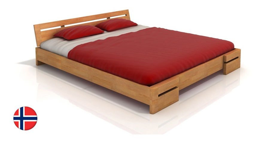 Jednolůžková postel 90 cm Naturlig Bokeskogen (buk) (s roštem)