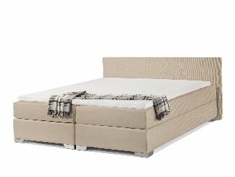 Manželská postel Boxspring 180 cm PREMIER (s matracemi) (béžová)