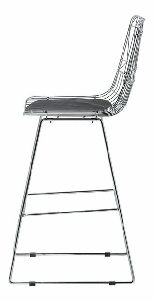 Set 2ks. barových židlí Pesto (stříbrná)