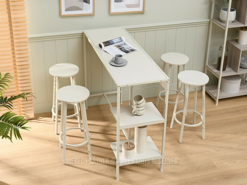 Barová židle Boredom (krémová)