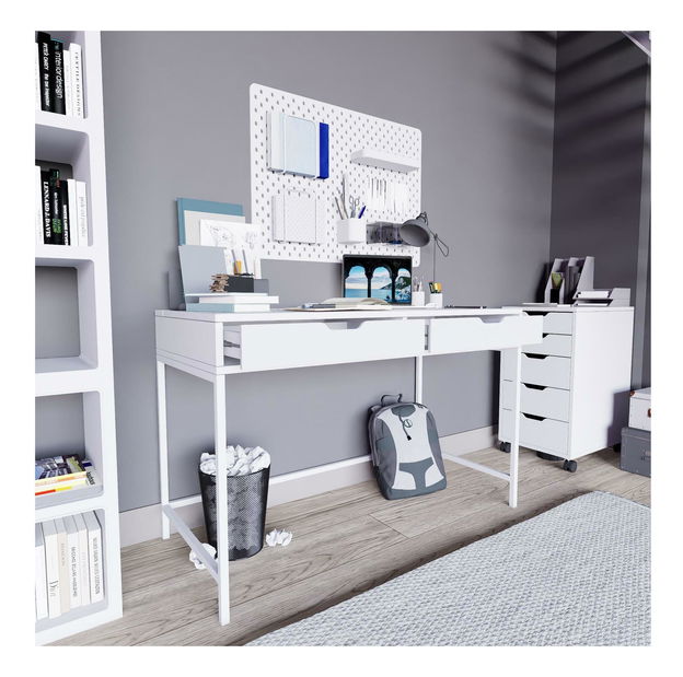 Psací stůl Durun (bílá)