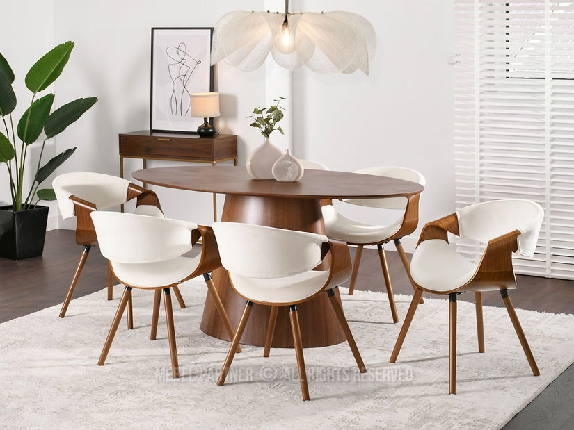 Židle Bjorn K (bílá + ořech) *bazar