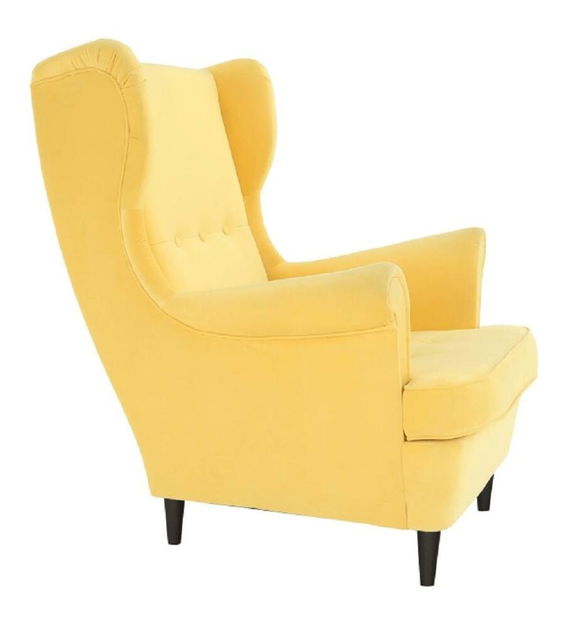 Křeslo ušák Repetidas (žlutá + wenge)