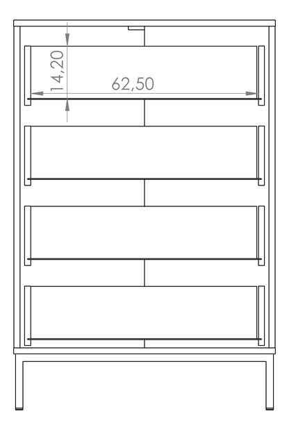 Komoda Punta K4SZ (grafit)
