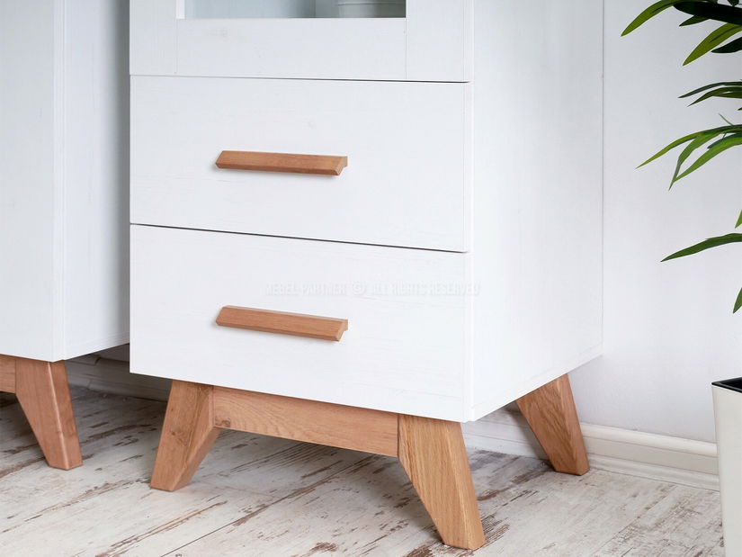 Nábytek do jídelny Bajas 02 (bílá + dub)