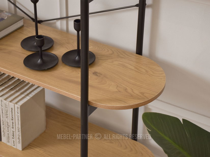 Konzolový stolek Inge (dub + černá)