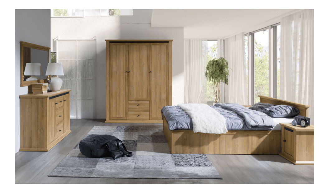 Policová skříň Leoras MZ2 (dub grand)