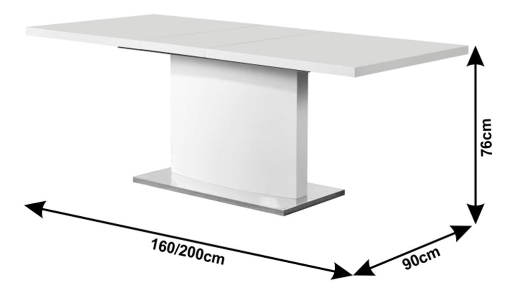 Rozkládací jídelní stůl Korti 