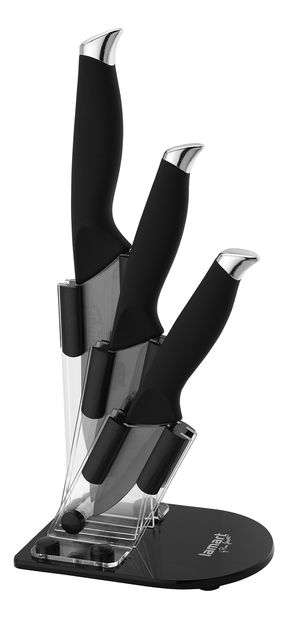 Sada nožů Lamart set+stojan (černá)