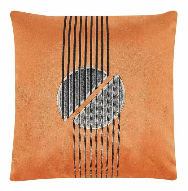 Sada 2 ozdobných polštářů 45 x 45 cm Cerop (oranžová)