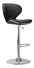 Barová židle Heidi (černá + chrom)