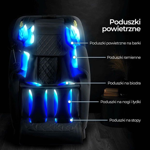 Masážní křeslo Visita Max (černá)