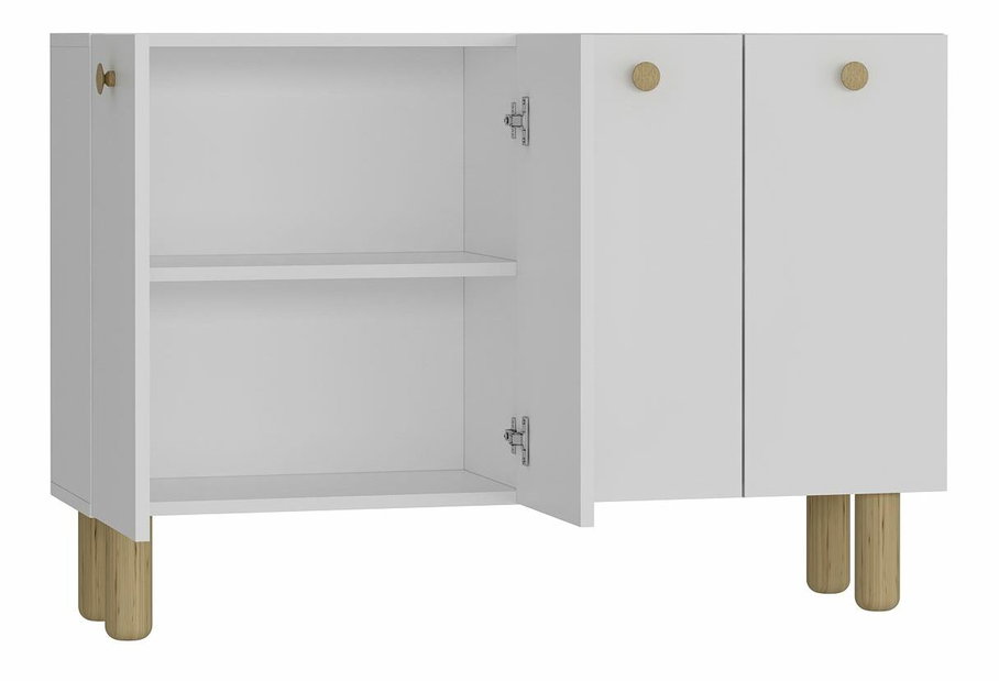 Skříňka Ilaya (antracit + stříbrná)