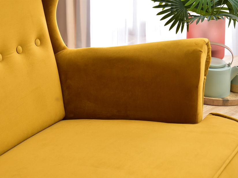 Pohovka dvousedačka ve tvaru ušák Muriera (černá)