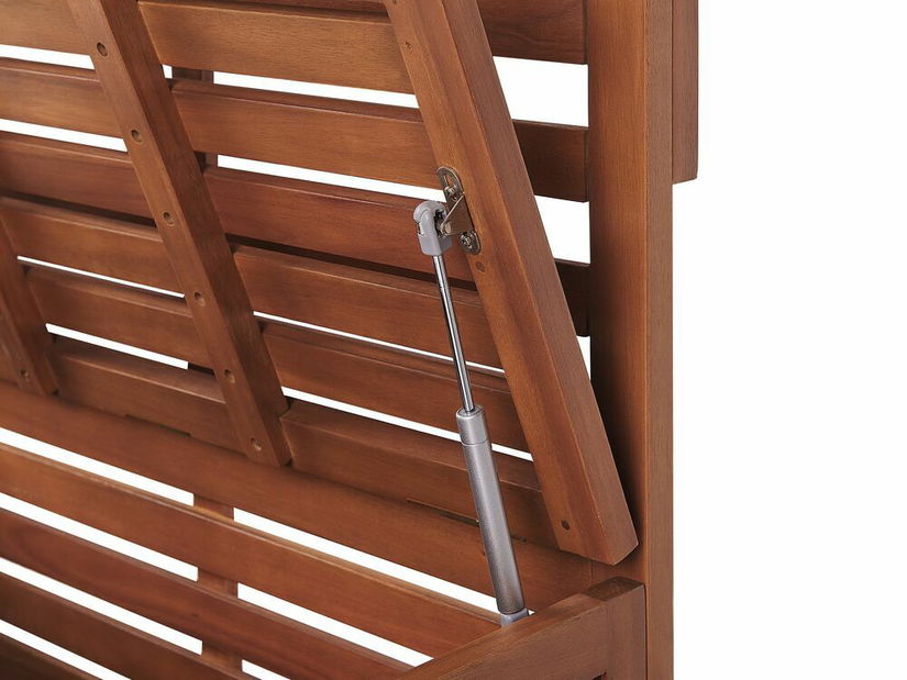 Zahradní lavice 80 cm- Magali (světlé dřevo) (s úl. prostorem)