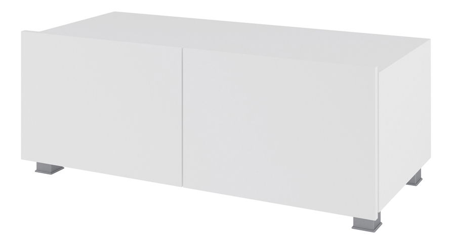 Tv stolek Calabria RTV 100 (bílá matná + lesk bílý)