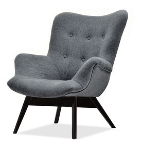 Designové křeslo Florentino (grafit + bílá)