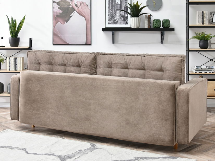 Pohovka dvousedačka Legacion (béžová + dub)