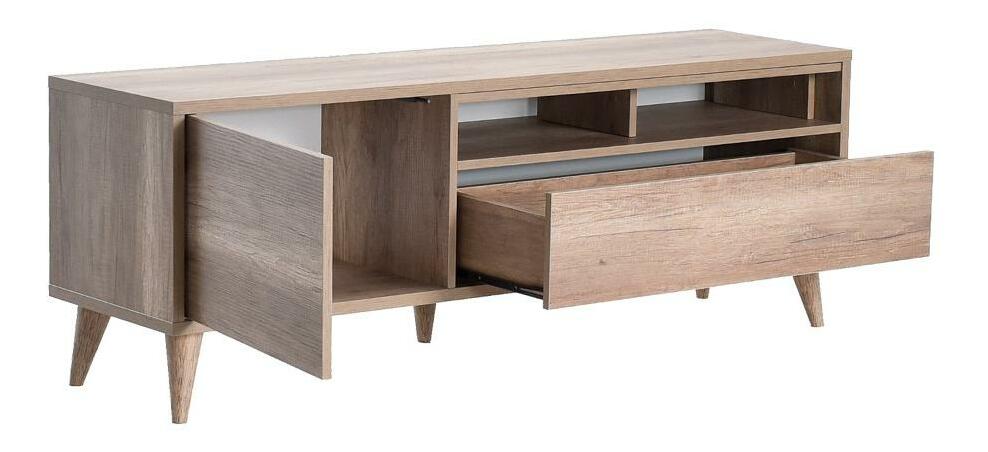 TV skříňka Thea 4 (ořech světlý)