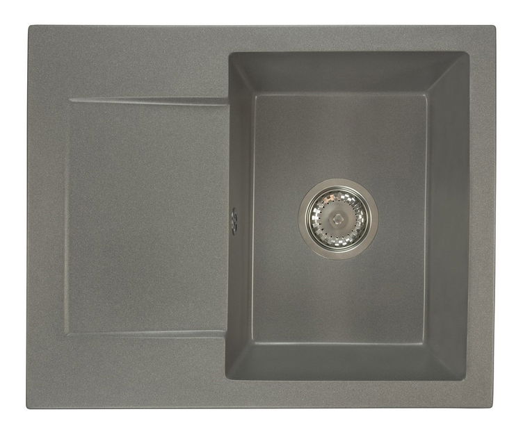 Kuchyňský dřez Dalgam (šedá) (bez otvoru pro baterii) (L)